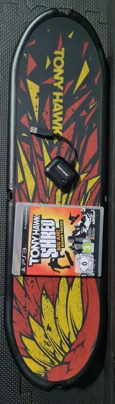 Tony Hawk PS3 interactive Game with Skatebaord