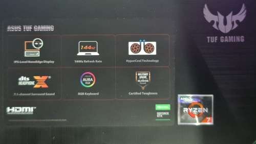 Asus TuF FX505DT Ryzen 7 16GB Ram Nvidia GeForce 1650  1.5GB SSD Storage (1GB add on) Windows 11.