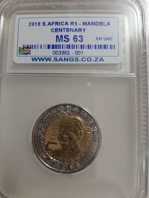 2018 S.AFRICA - MANDELA CENTENARY MS 63