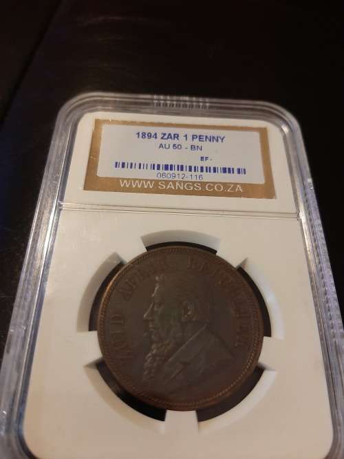 1894 ZAR 1 PENNY AU 50 - BN