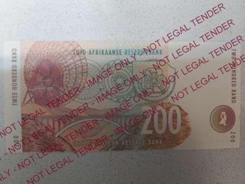 UNC TWO HUNDRED RAND NOTE TT MBOWENI