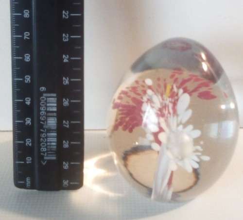 Murano glass red and white