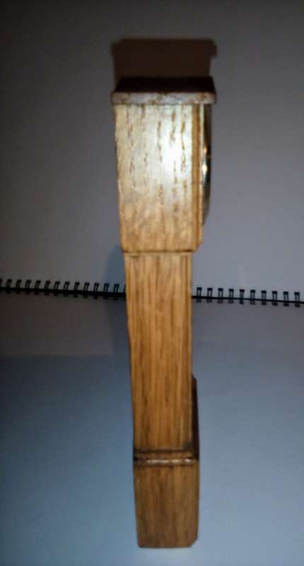 Old Small Grandfather Clock [ Wood and Granite Crafts ]