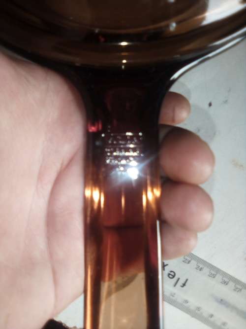 Rare Vintage Corning ware Pyrex vision visions visionware Amber with lid