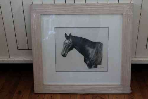 Horse Head Drawing by Gisela Marnewecke