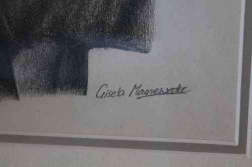 Horse Head Drawing by Gisela Marnewecke