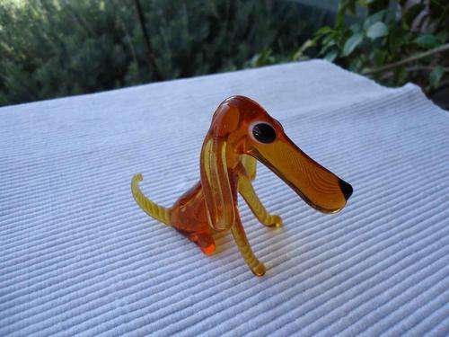Murano Type Glass Dog