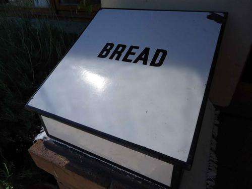 Vintage Enamel Bread Bin