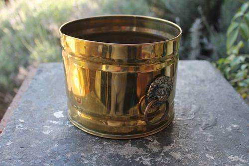 Vintage Brass Plant Holder