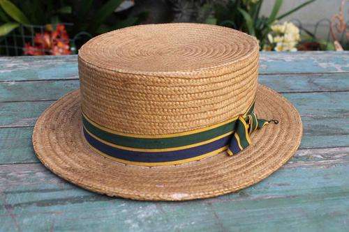 Vintage Boater Hat