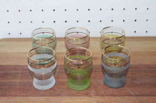 Vintage Sherry Glasses Six