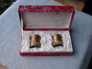 Chinese Enamel Pots in Original Box