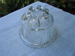 Vintage Glass Jelly Mould Unusual Shape