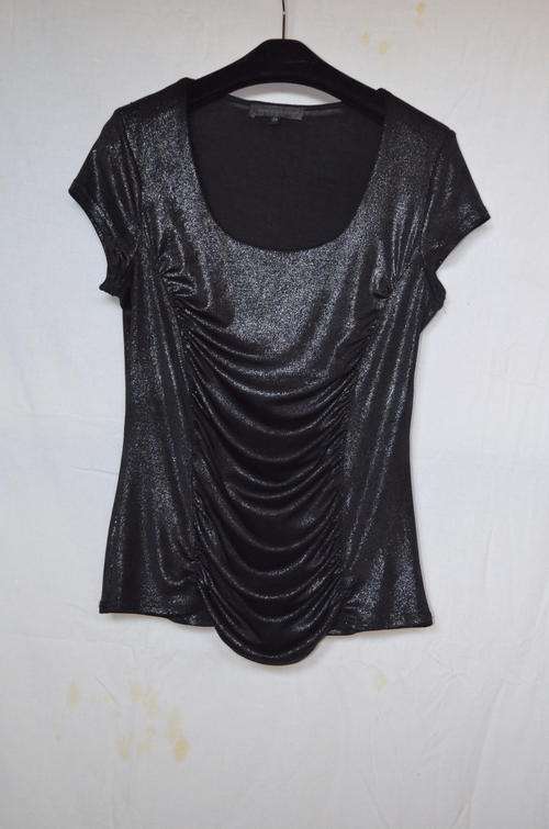 Black and Silver Evening top. Size M