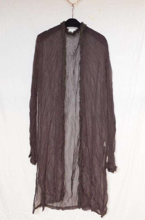 Brown Shiffon Long Sleeve Jacket Size XL
