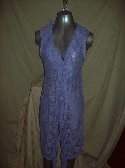 Light purple Lace longer Gillet. Size S-M