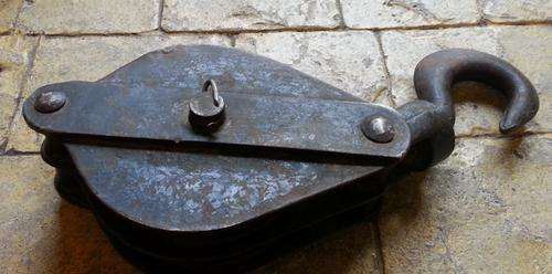 Antique Heavy Cast  Iron Pulley