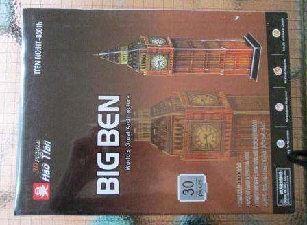 3 D Wooden Puzzle - Big Ben