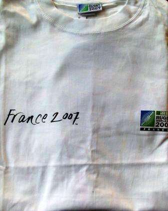 Mens Rugby Tshirt - xL IRB Rugby Worldcup 2007