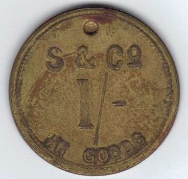 Unholed Strachan & Co 1/- set four (In Goods) Scott Balson collection