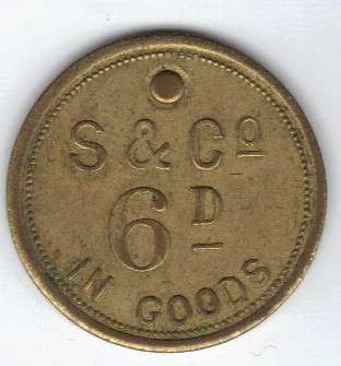 Unholed Strachan & Co 6d set four (In Goods) from Scott Balson collection