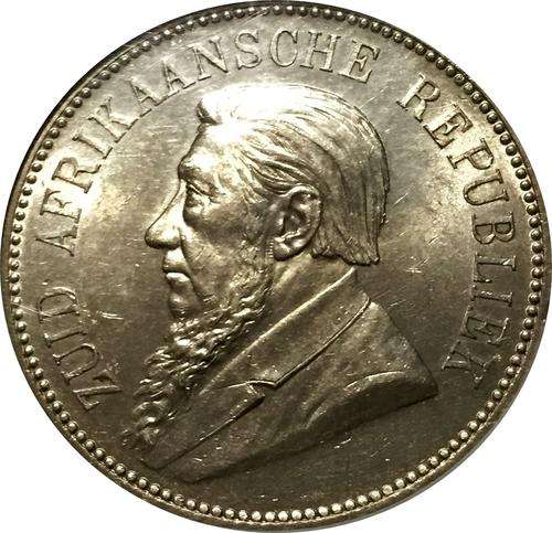 1892 ZAR Five Shillings (5/-) Crown  S/S NGC Graded MS61 - Ultra Rare !!!