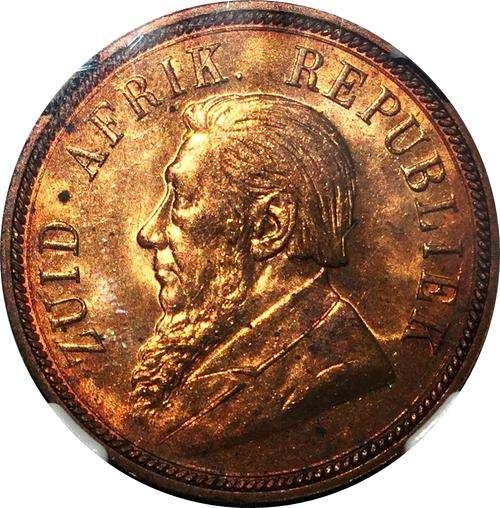 1898 ZAR Penny (1D) "Sammy Marks Collection" NGC MS63RB - What a find!!!