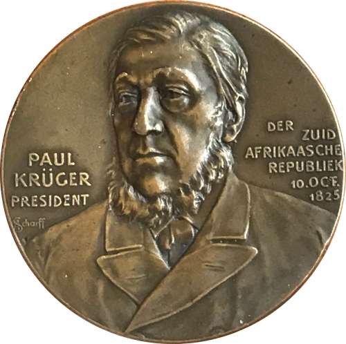 Austria Mint | 1900 Kruger Medal by Anton Scharff | Kruger 75th Birthday Commemorative Strike | UNC