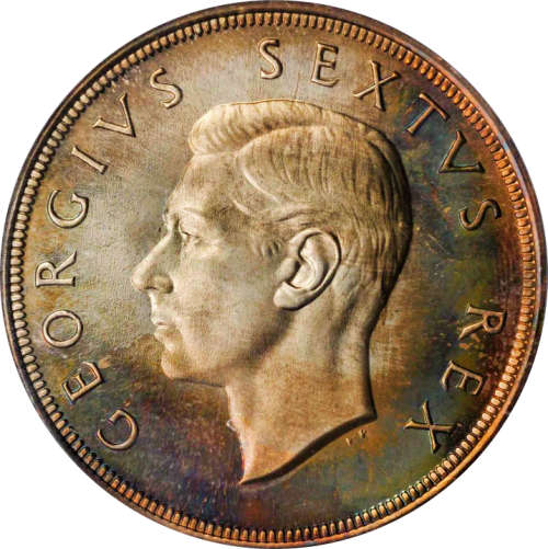S. Africa: 1950 KGVI 5 Shillings PCGS Certified PR68
