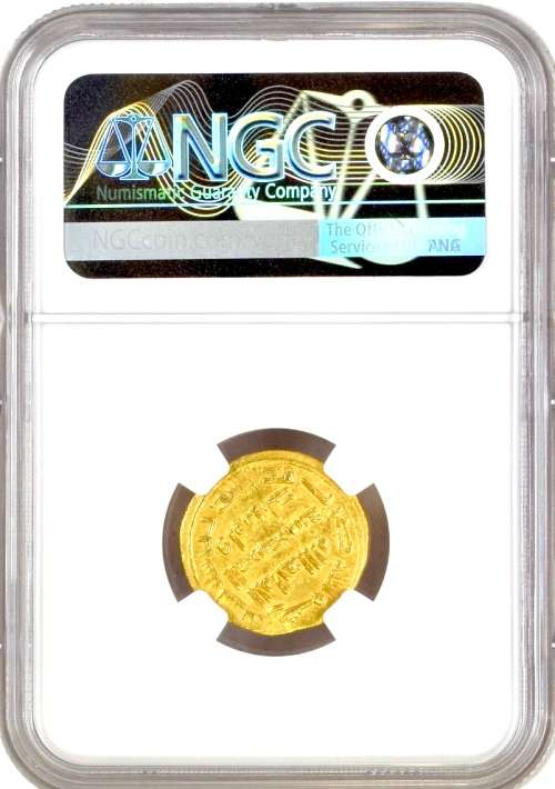 Islamic Dynasties: AH90/708AD Umayyad Caliphate Gold Dinar NGC Certified MS62
