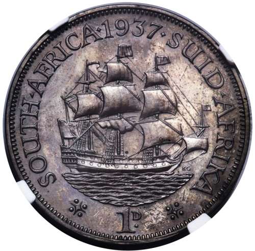 S. Africa: 1937 KGVI Proof Set NGC Certified PF65 - PF66
