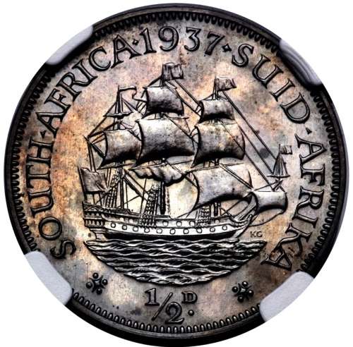 S. Africa: 1937 KGVI Proof Set NGC Certified PF65 - PF66