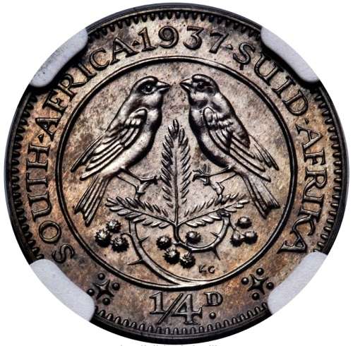 S. Africa: 1937 KGVI Proof Set NGC Certified PF65 - PF66