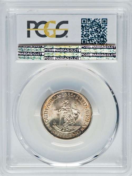 S.Africa: 1935 KGV 1 Shilling PCGS Certified MS65