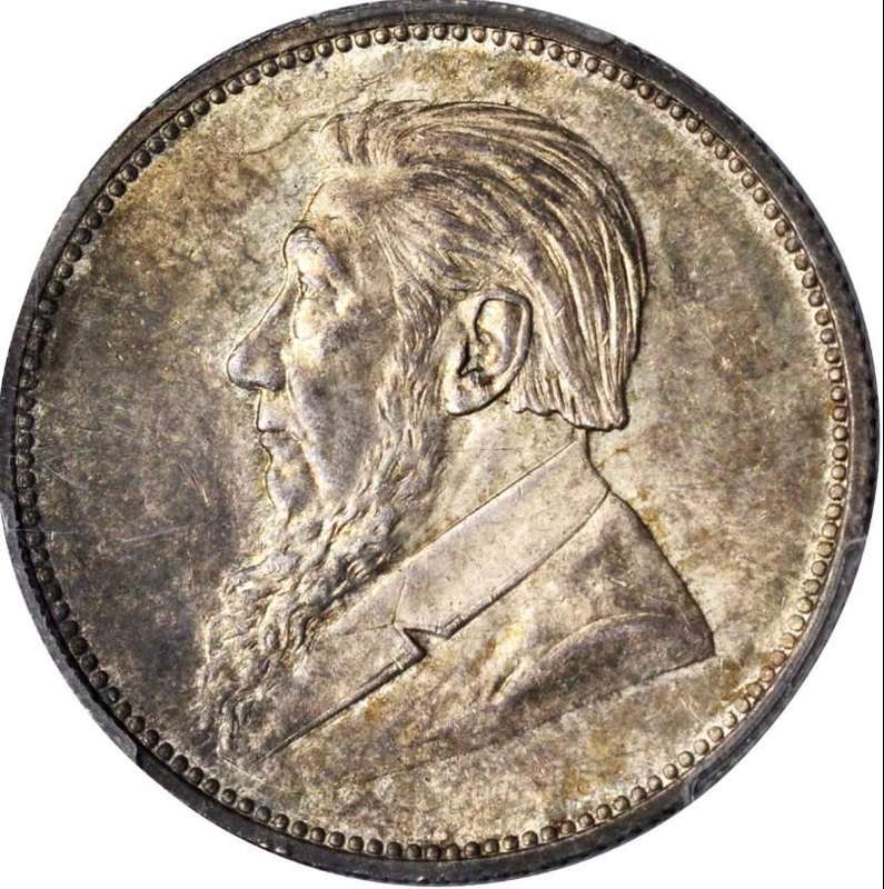 S. Africa: 1893 ZAR 2 Shillings (Florin) PCGS Certified MS64 (Finest Known)