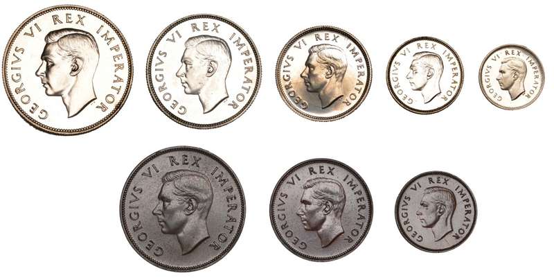 S. Africa: 1945 KGVI Short Proof Set in Original Mint Case