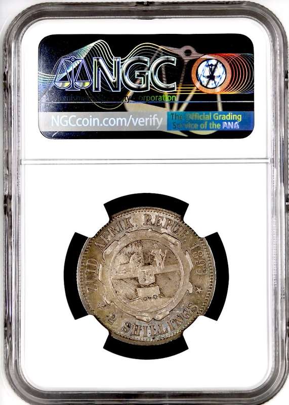 S. Africa: 1893 ZAR 2 Shillings (Florin) NGC Certified AU55