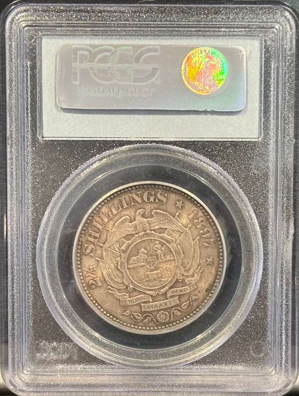 S. Africa: 1897 ZAR 2.5 Shillings (Halfcrown) PCGS Certified MS63