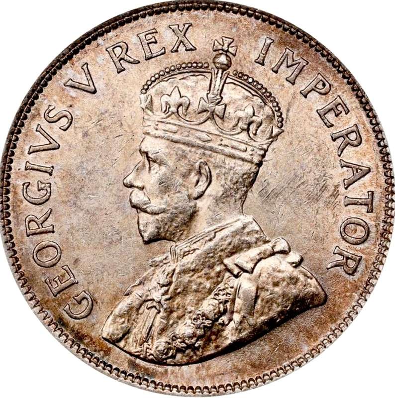 S. Africa: 1930 KGV 2.5 Shillings (Halfcrown) PCGS Certified MS61