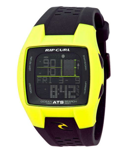 Rip Curl Trestles Oceanside (A1015) Yellow/Black Surf Watch