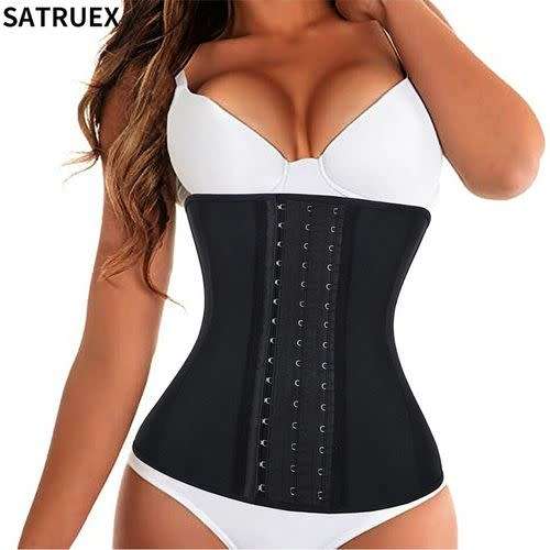 Waist Training Corset,  16 Steel Bone, 100% Latex