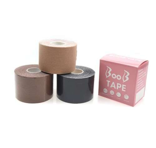 Instant DIY Breast Lift, Breathable Body Tape (5mX5cm) -Boob tape -DARK CHOCOLATE BROWN