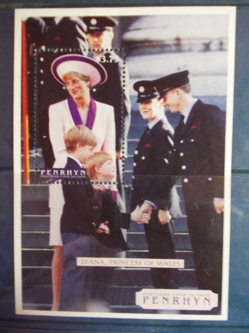 1998 Penrhyn-Northern Island-Diana Princess Of Wales Mini Sheet-Mint