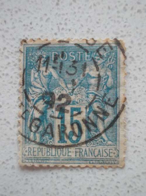 France 1877 "Peace and Commerce" 15 cents