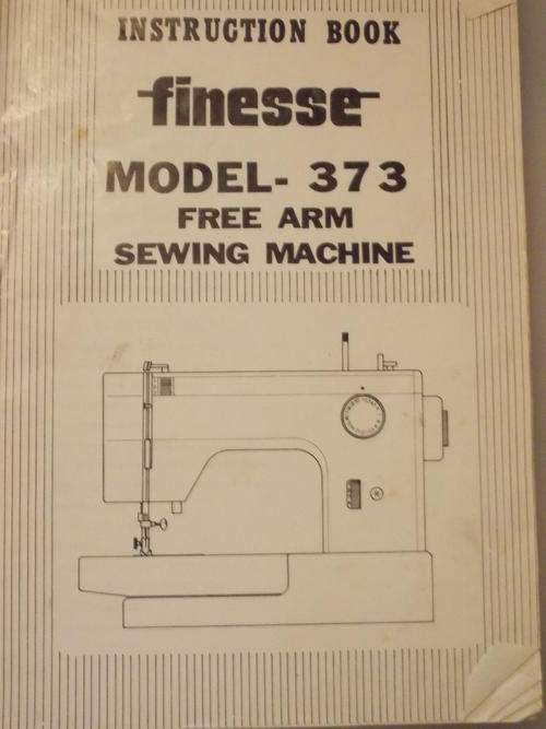 Finesse Sewing Machine Instruction Book - Model - 373