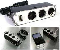 TRIPLE SOCKET & USB PLUG