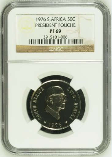 1976 50c PRES FOUCHE PF69**FINEST KNOWN, ONLY 7 EVER GRADED AT NGC!!