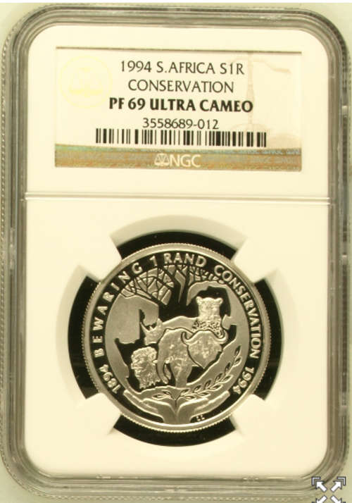 ***1994 SILVER R1 CONSERVATION PF69UC***2nd FINEST KNOWN***ONLY 1 BETTER***NGC***