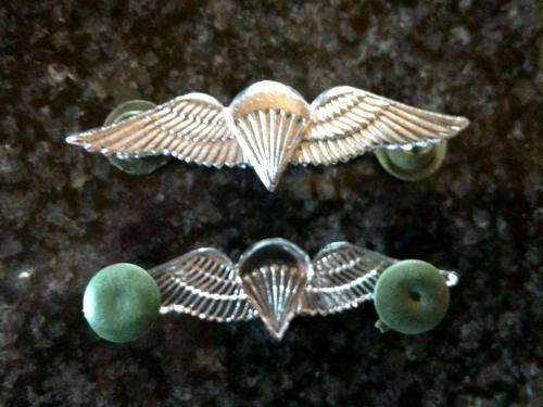 SA Parachute Advanced Paratrooper, Chromed Mess Dress Wing