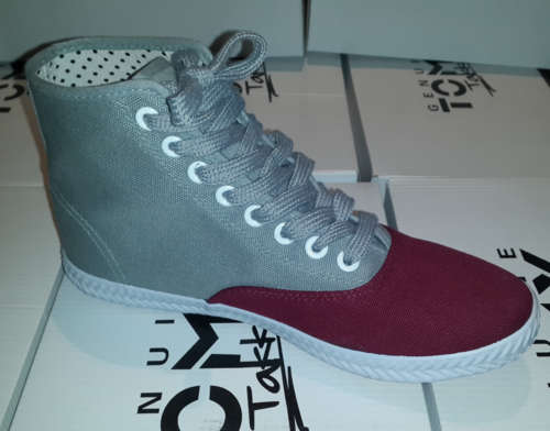 GENUINE TOMY TAKKIES MAROON/GREY BOOT